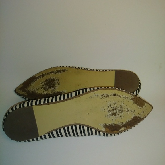 J. Crew Black Strip Pointed toe flats - Picture 3 of 7